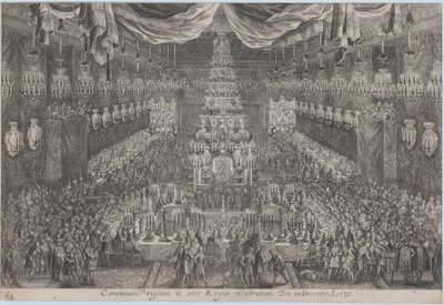 Charles XI'in taç giyme töreni, Stockholm by Georg Christoph II Eimmart