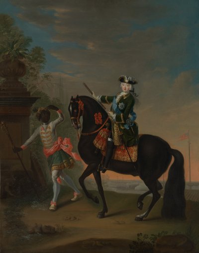Rusya İmparatoriçesi Elizabeth 1709-1762, Bir Sayfanın Katıldığı At Sırtında, 1743-49'dan sonra. by Georg Cristoph Grooth