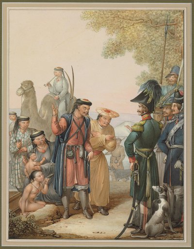 Kazaklar ve Kalmyks, by Georg Emanuel Opitz