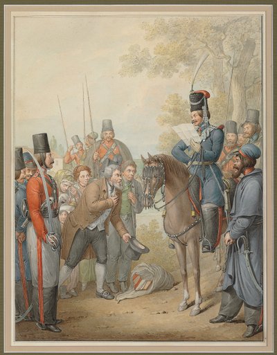 Rus Kazakları ve Dileyen, by Georg Emanuel Opitz