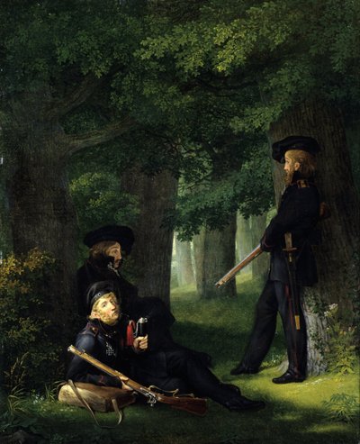 Almanca: Theodor Körner, Friedrich Friesen ve Heinrich Hartmann Outpost