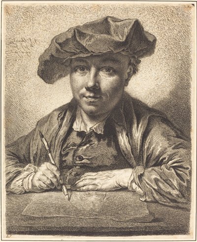 Otoportre, Çizim by Georg Friedrich Schmidt
