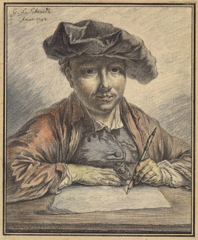 Otoportre Çizimi by Georg Friedrich Schmidt