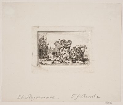 Bir köylü dövüşü by Georg Haas