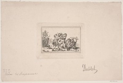 Bir köylü dövüşü by Georg Haas