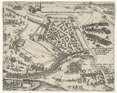 Grol Kuşatması, Frederik Hendrik, 1627 Stadische belager- und einnemung der stat Groll. 1627 (nesne üzerindeki başlık) by Georg Keller