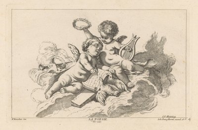 Poëzie La Poesie (nesne üzerindeki başlık) Livre des Arts (dizi adı) by Georg Leopold Hertel