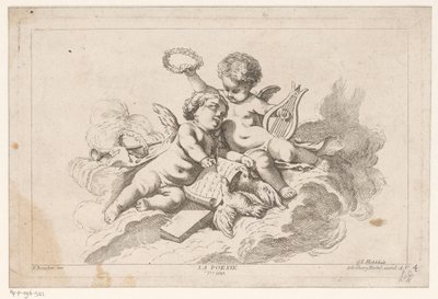 Poëzie La Poesie (nesne üzerindeki başlık) Livre des Arts (dizi adı) by Georg Leopold Hertel
