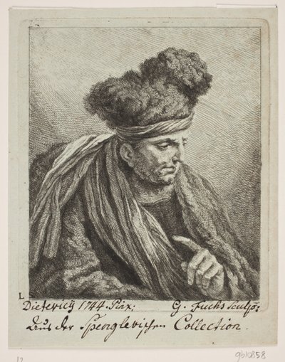türbanlı bir adam by Georg Mathias Fuchs