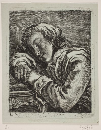 uyuyan bir adam by Georg Mathias Fuchs