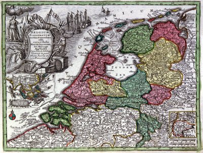 Hollanda Haritası by Georg Matthäus Seutter
