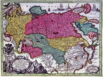 Rus İmparatorluğu by Georg Matthäus Seutter