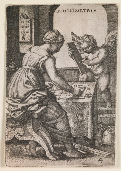 Aritmetik, “Liberal Sanatlar” dizisinden by Georg Pencz