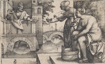 David ve Bathsheba. by Georg Pencz