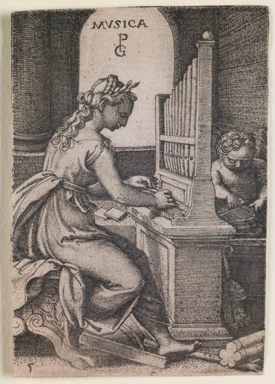 Musica, “Liberal Sanatlar” dizisinden by Georg Pencz