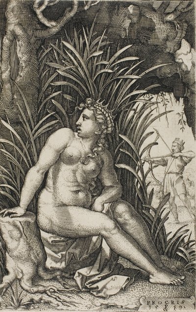 Yunan Kahramanlarından Procris by Georg Pencz