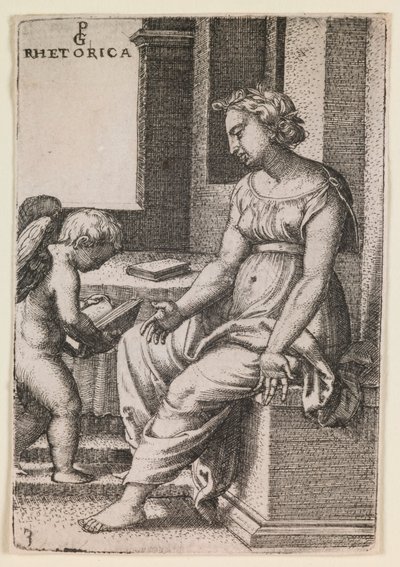 Retorica, “Liberal Sanatlar” dizisinden by Georg Pencz