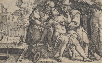 Susanna ve Yaşlılar. by Georg Pencz