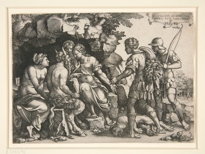 Thetis ve Chiron by Georg Pencz