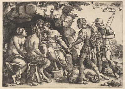Thetis ve Chiron, 1543. by Georg Pencz