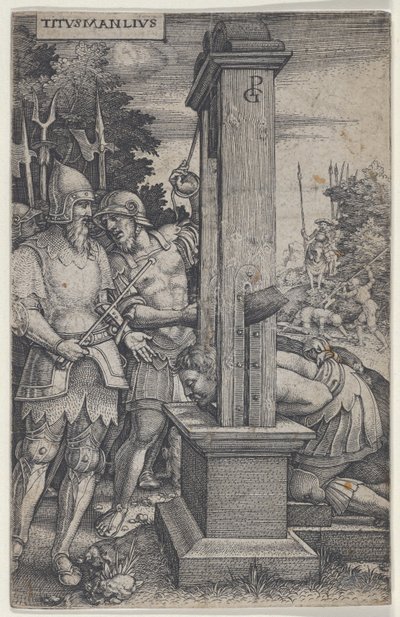 Roma Kahramanlarından Titus Manlius, 1535. by Georg Pencz