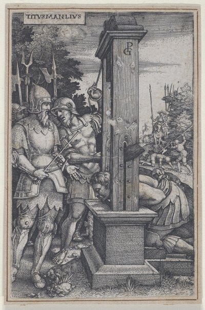 Roma Kahramanlarından Titus Manlius, 1535. by Georg Pencz