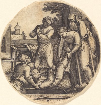 Ölüleri Gömmek by Georg Pencz