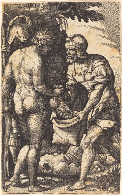 Cyrus Başkanı ile Tomris by Georg Pencz