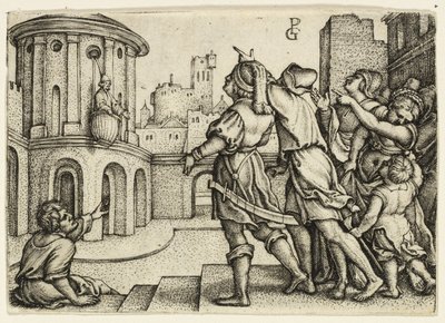 Sepette Asılı Sihirbaz Virgil by Georg Pencz