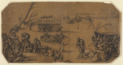 Tufan by Georg Pencz after Michelangelo