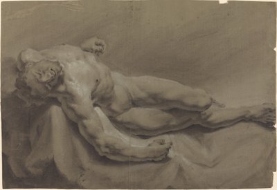 Yatan Erkek Çıplak by Georg Raphael Donner