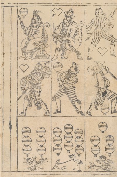 Oyun Kağıtları Sayfası, 16. yüzyıl. by Georg Schachomair