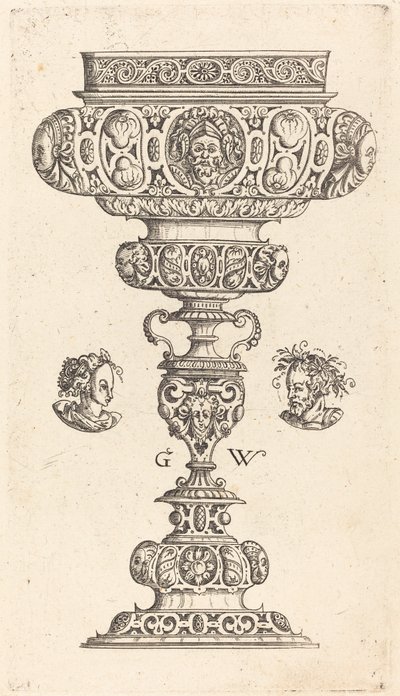 Savaşçı Kafalı Kadeh by Georg Wechter I