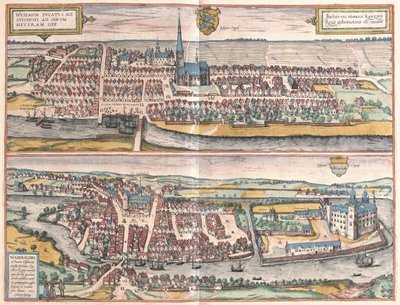 Husum, Almanya, illüstrasyon by Georg Braun und Franz Hogenberg