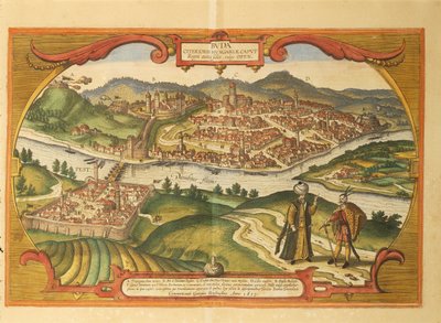 Dünyanın Şehirlerinden Budapeşte, Georg Braun by Georg Braun and Hogenberg Franz