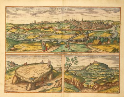 Poitiers yakınlarındaki Dolmenler ve Civitates Orbis Terrarum
