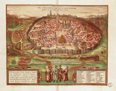 İsrail ve Filistin, Kudüs Şehri, Civitates Orbis Terrarum