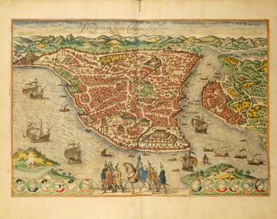 Dünyanın Şehrinden İstanbul, Georg Braun by Georg Braun and Hogenberg Franz