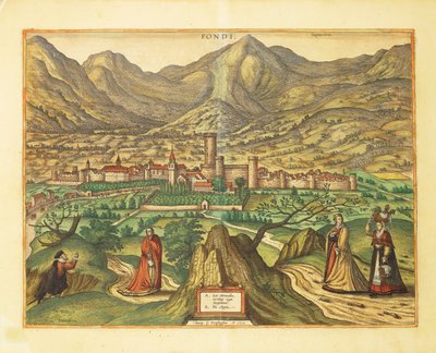 Fondi Haritası, Lazio bölgesi, Georg Braun