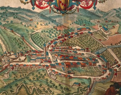 Dünyanın Şehirlerinden Serravalle Scrivia, Georg Braun by Georg Braun and Hogenberg Franz