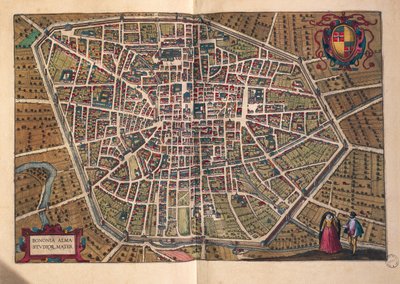 Bologna şehri, Georg Braun tarafından Dünya Şehirleri