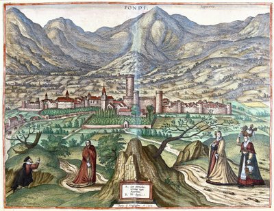 Fondi (Roma ülkesi), İtalya by Georg Braun and Hogenberg Franz