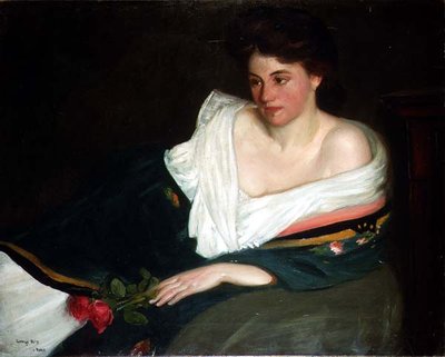 Kanepede oturan bir bayanın portresi by George Charles Aid