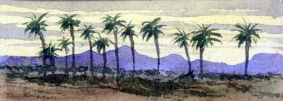 Çöl avuç içi (sulu boya) by George Sand