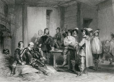 Lindsey Kontunun Ölümü (gravür) by George (after) Cattermole