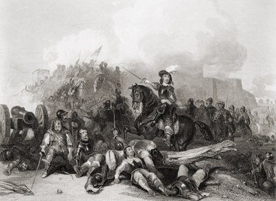 Bristol Fırtınası, 26 Temmuz 1643, J.C. Varrall tarafından gravür (gravür) by George (after) Cattermole