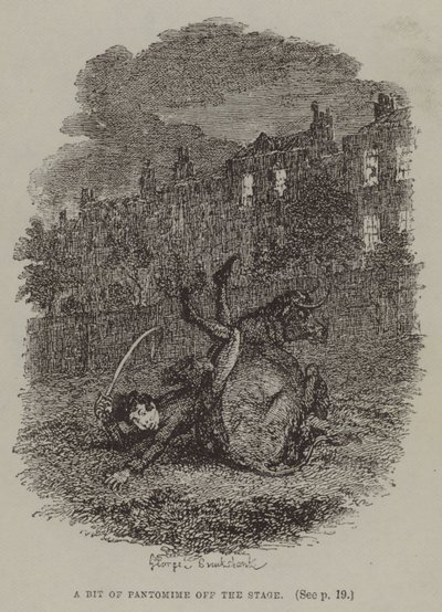 Sahneden Bir Parça Pandomim (gravür) by George (after) Cruikshank