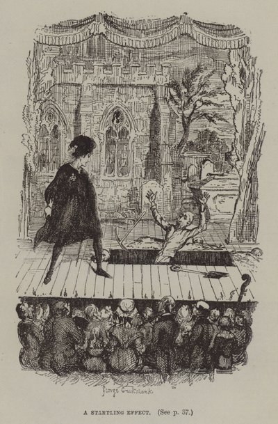 Şaşırtıcı Bir Etki (gravür) by George (after) Cruikshank