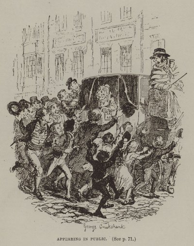 Halkın İçinde Görünmek (gravür) by George (after) Cruikshank