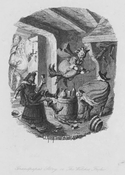 Büyükbabanın Öyküsü veya Cadılar Bayramı (gravür) by George (after) Cruikshank